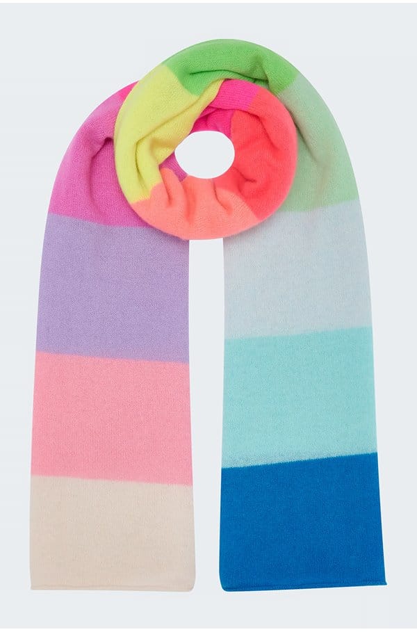 rainbow waya mini scarf in rainbow
