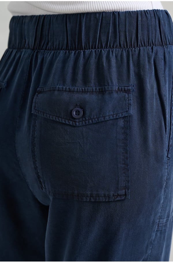 utility tie waist trouser in endless sea