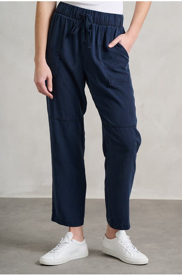 utility tie waist trouser in endless sea