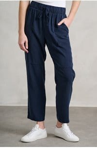 utility tie waist trouser in endless sea
