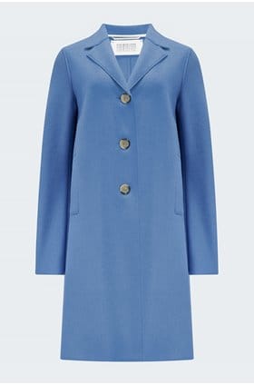 Harris Wharf London single-breasted coat - Blue