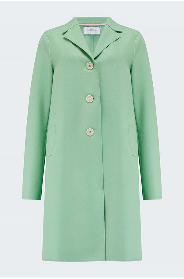 boxy coat in absinthe green 