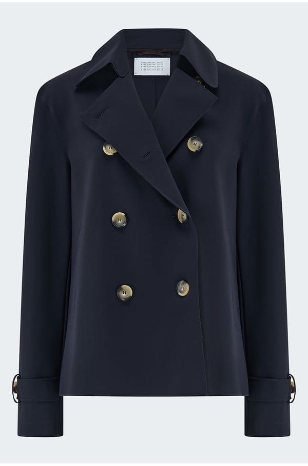 cropped trench in navy