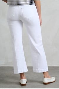 leenah wide ankle jean in crisp white