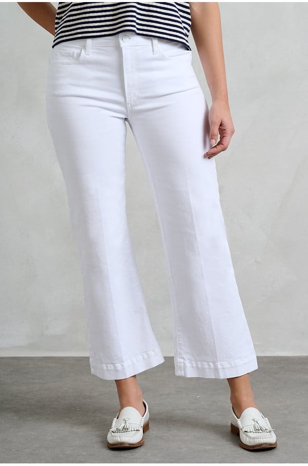 leenah wide ankle jean in crisp white