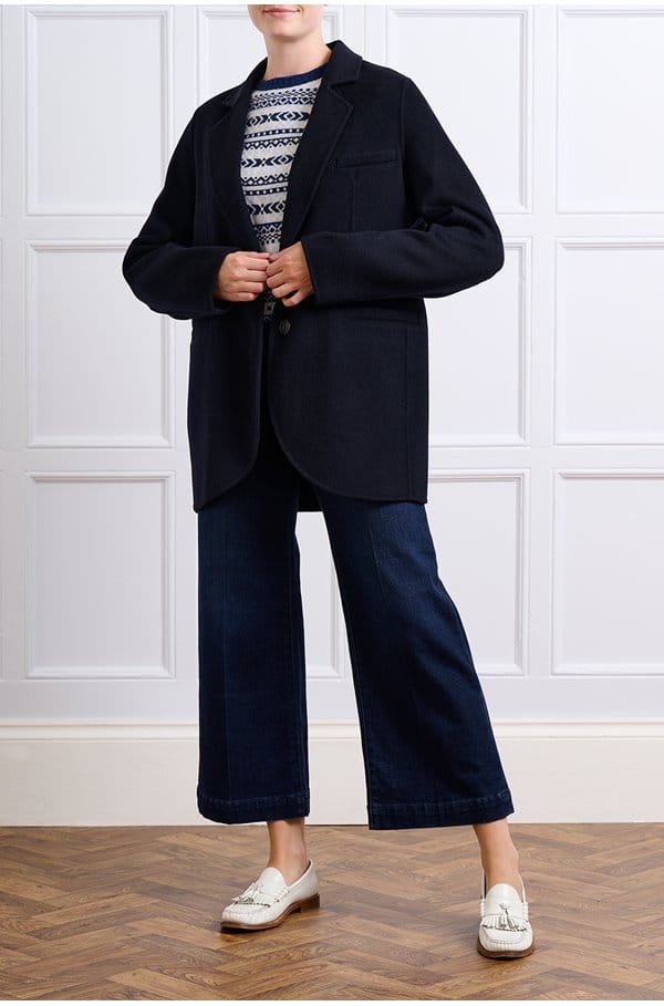 marc jacket in marine