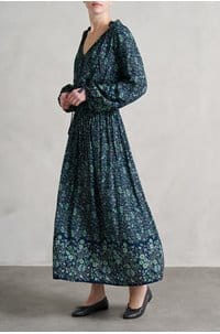 bella skirt in petit fleur marine