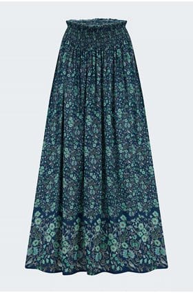 Bella Skirt in Petit Fleur Marine