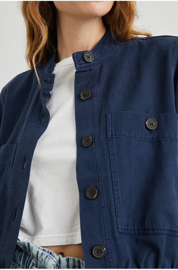 alma jacket in navy