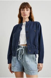 alma jacket in navy