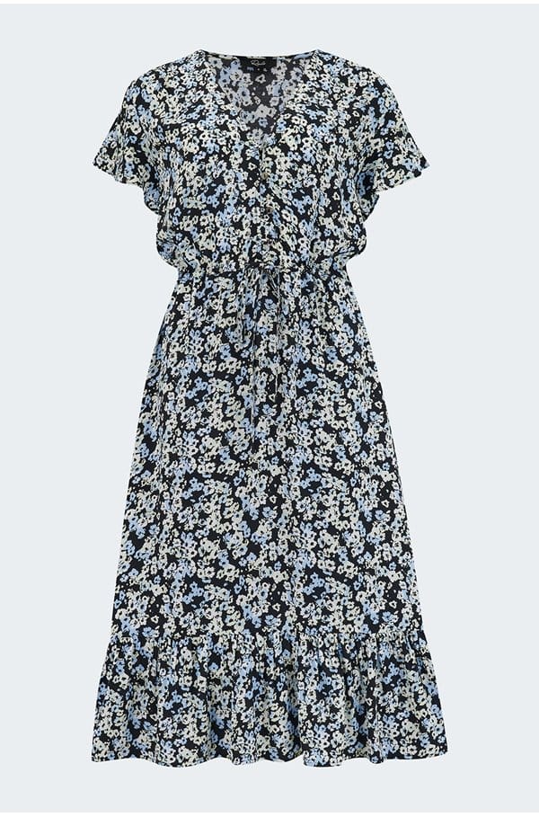 kiki dress in midnight meadow floral