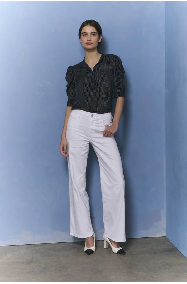 le slim palazzo in white