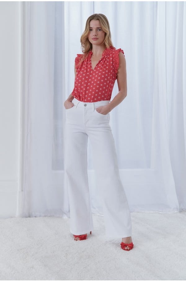 le slim palazzo in white