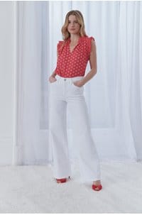 le slim palazzo in white
