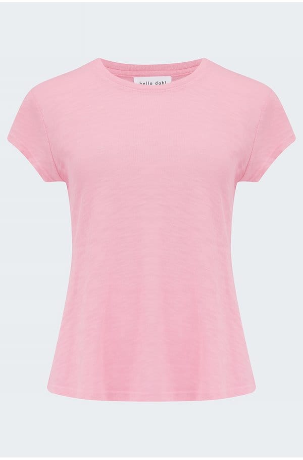 baby crew tee in canyon coral