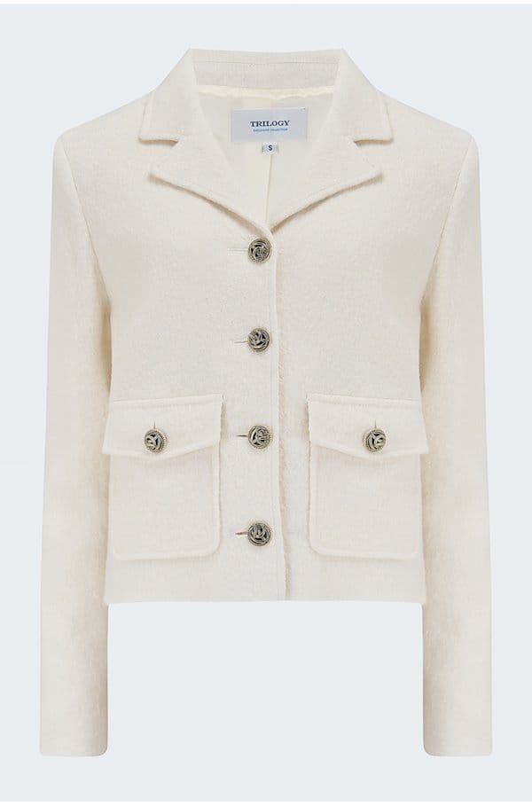 iconic jacket in cream