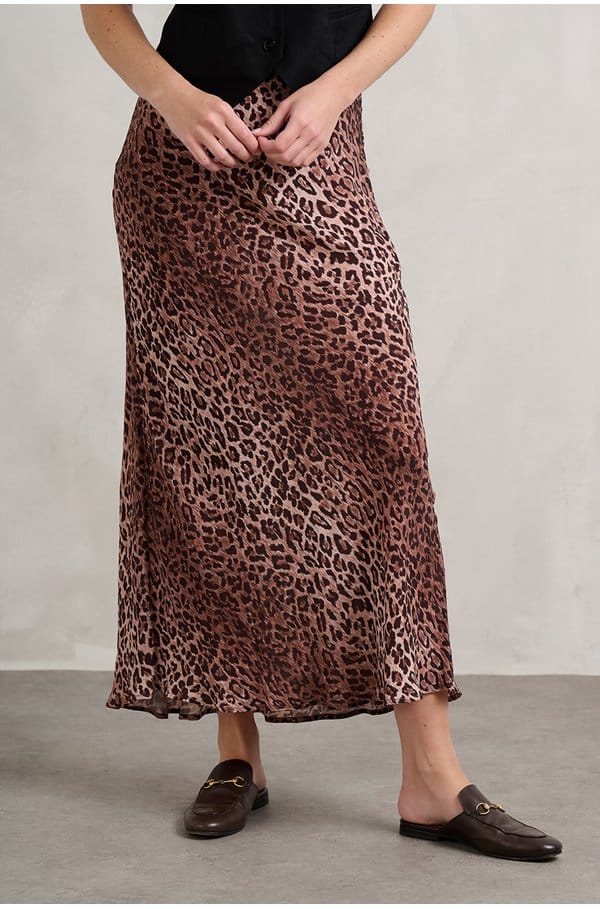 kelly skirt in leopard