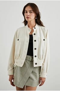 alma jacket in ecru