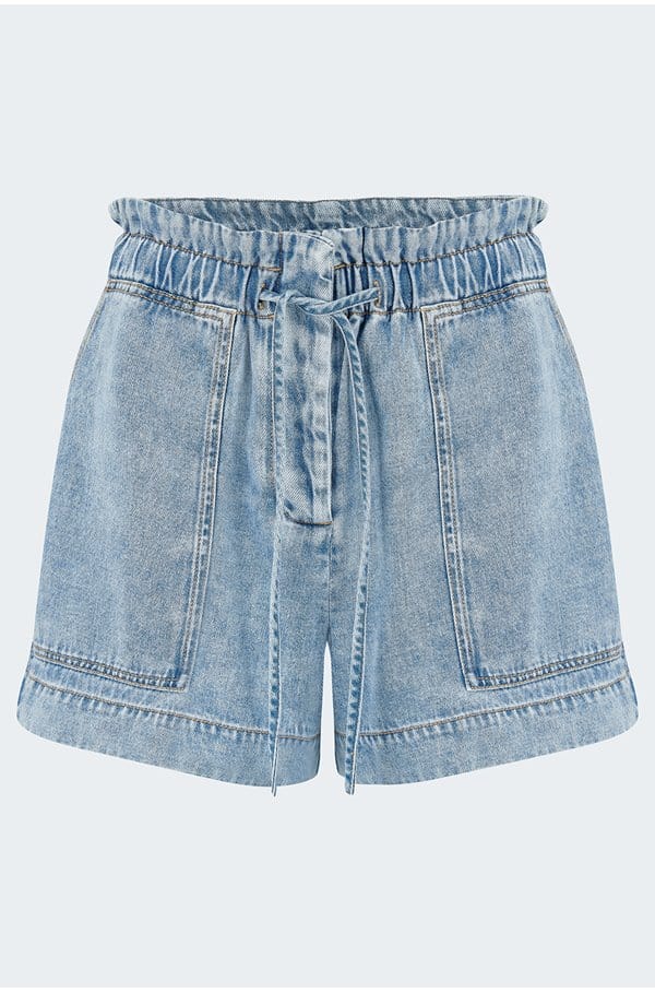 foster shorts in faded indigo