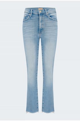 Mother cropped flare jeans store