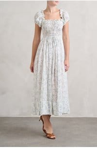 stanza dress in blanc bluebell ballard