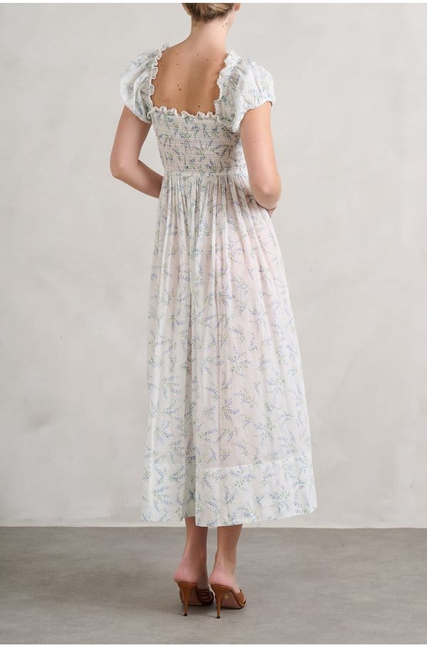 stanza dress in blanc bluebell ballard