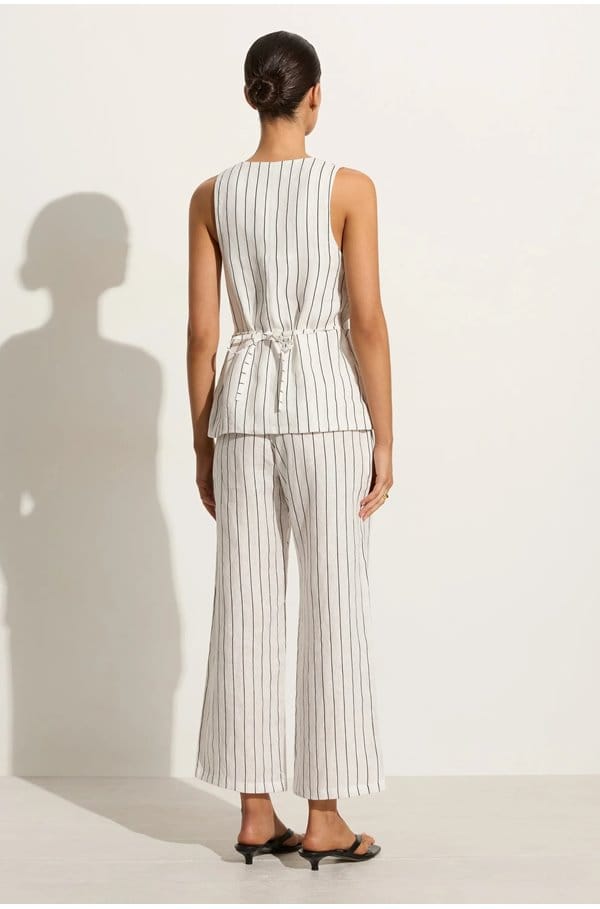maya vest in trani stripe