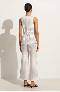 maya vest in trani stripe