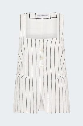 Maya Vest in Trani Stripe