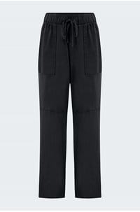 utility tie waist trouser in vintage black