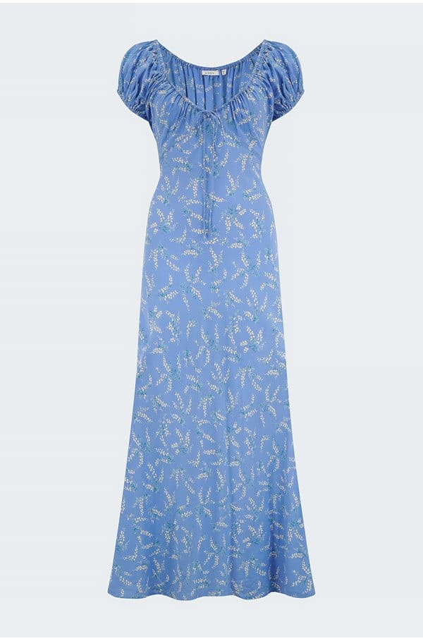 sofia dress in lapiz bluebell ballard