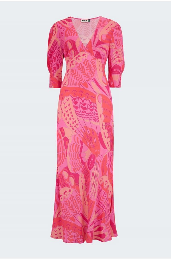 zadie dress in butterfly pink
