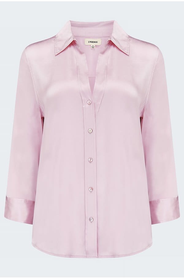 dani blouse in lilac snow