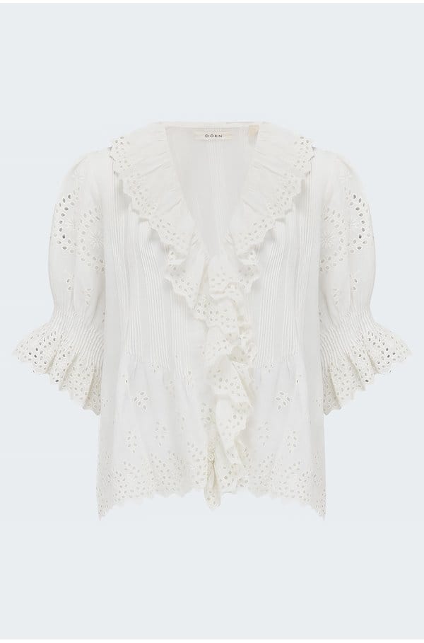 henri top in salt eyelet