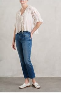 henri top in salt eyelet