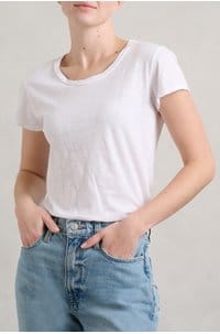 odelia tee in white