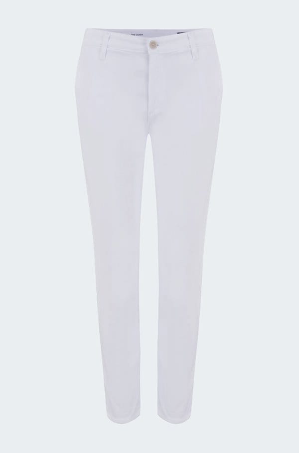 caden trouser in white