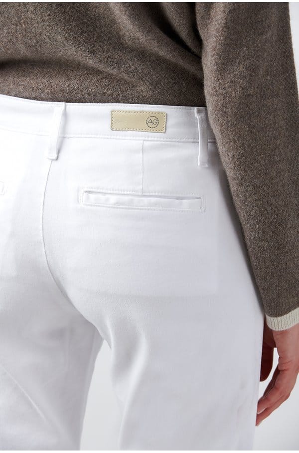 caden trouser in white