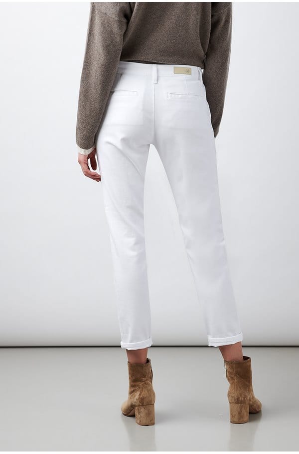caden trouser in white