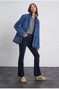 the weekender fray flare in chip on my shoulder