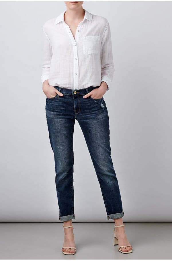 le garcon boyfriend jean in azure 