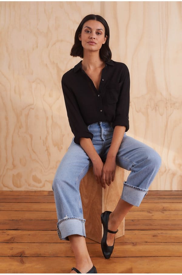 ellis shirt in black