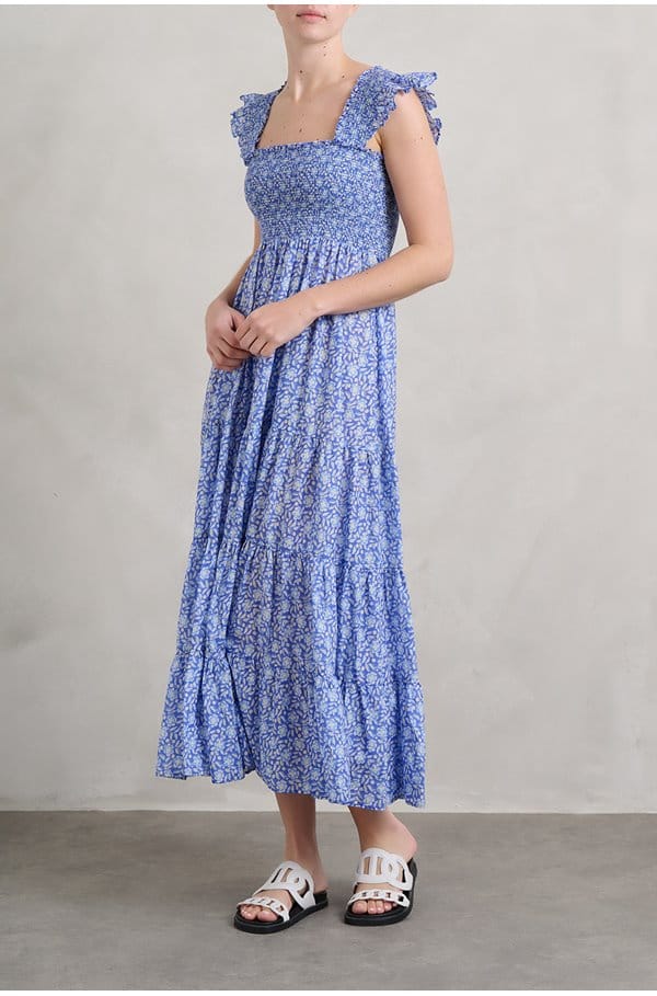 kendall dress in carnation blue