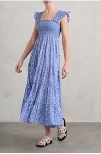 kendall dress in carnation blue