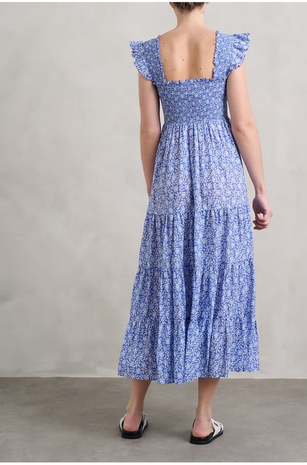kendall dress in carnation blue