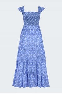 kendall dress in carnation blue