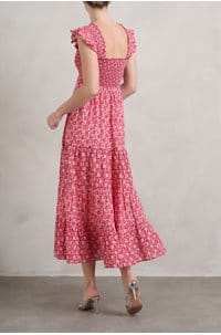 kendall dress in carnation raspberry dusk