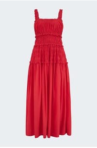 marianne dress in scarlet