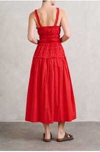 marianne dress in scarlet