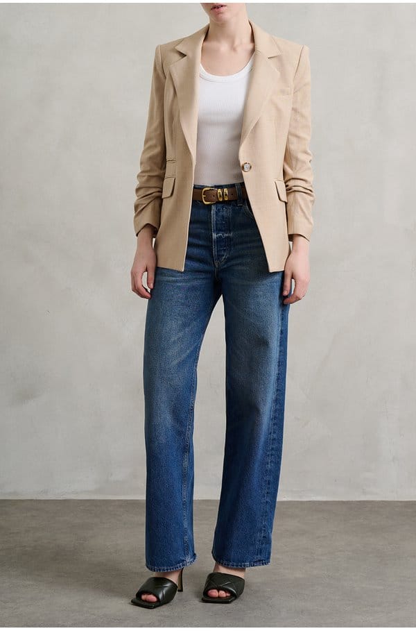 ayla cuffed crop in claremont 